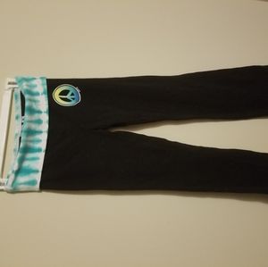 Justice Girl's Fold-Over Yoga Pants size 10